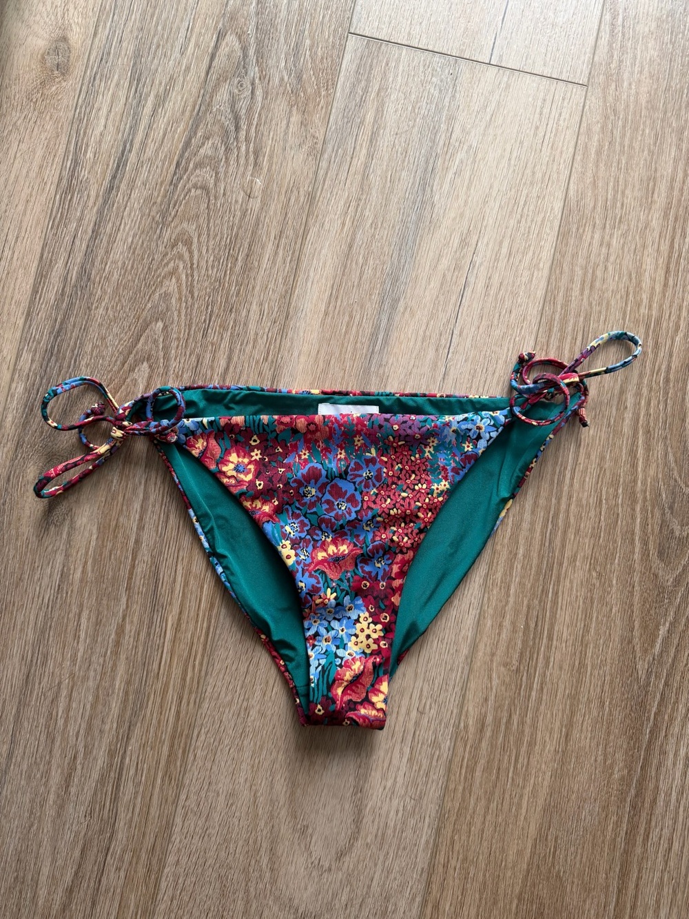 Onia floral print bikini bottom with strings